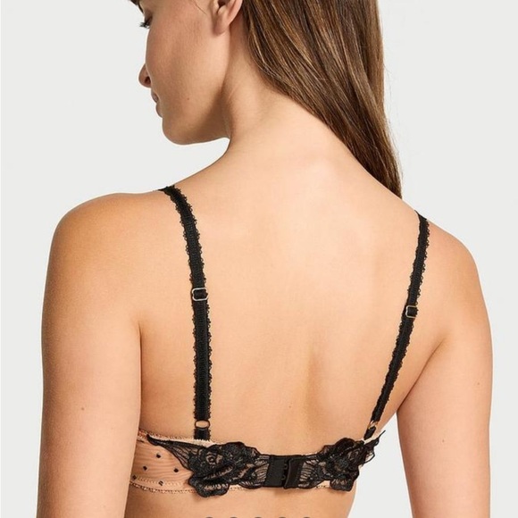 Victoria’s Secret Sheer Rose Unlined Low Cut Demi Bra - Picture 4 of 8